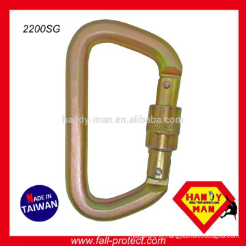 2200SG Steel D Screw Gate Opening Rescue Carabiner